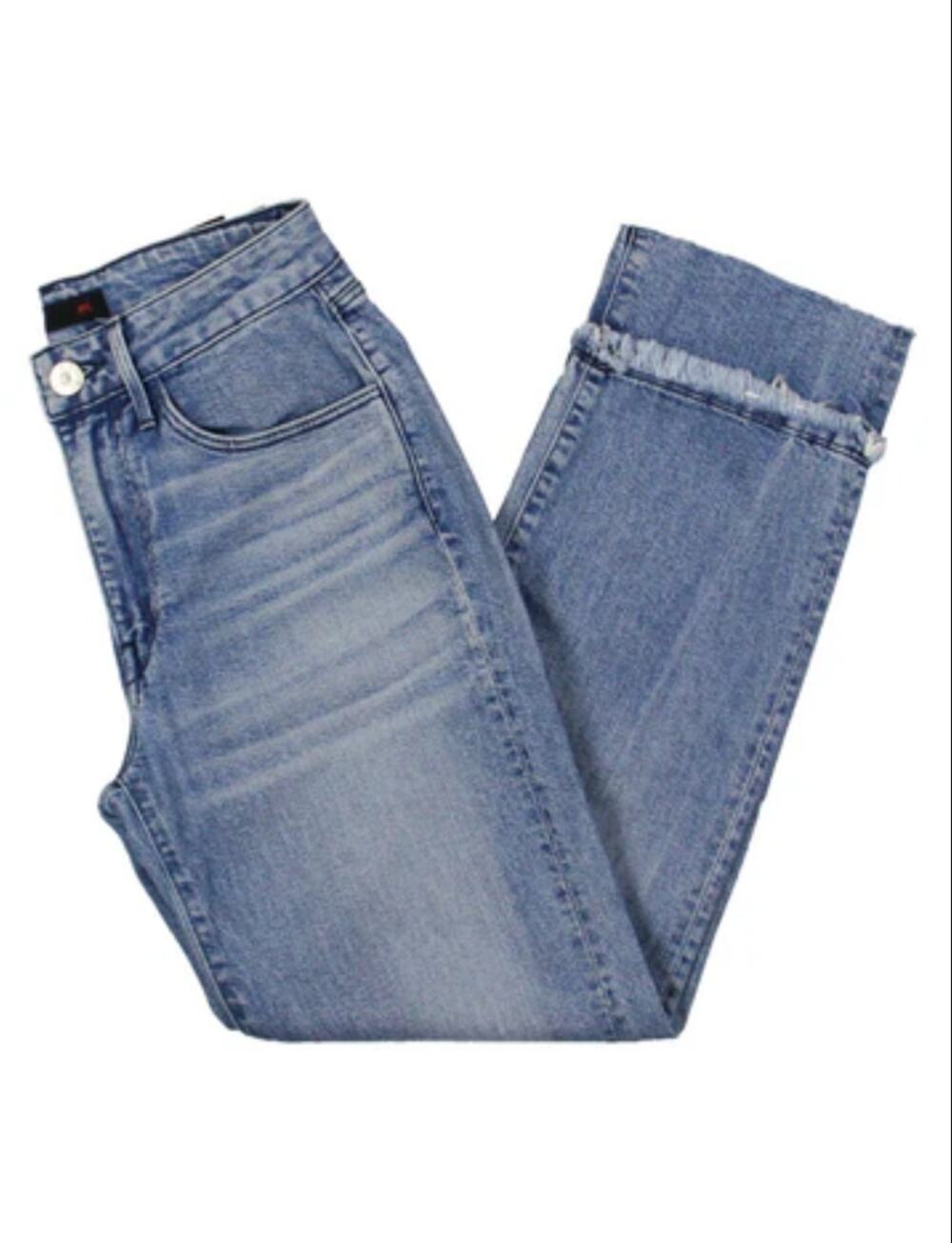 3X1 Frayed Hem High Rise Slim Bootcut Jeans - New 25 waist